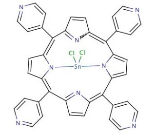 Sn(IV) meso-Tetra (4-Pyridyl) Porphine Dichloride - chemical structure image