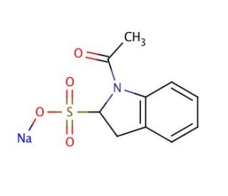 Sodium 1-Acetylindoline-2-sulfonate (CAS 26807-69-2) - chemical structure image
