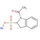 Sodium 1-Acetylindoline-2-sulfonate (CAS 26807-69-2) - chemical structure image