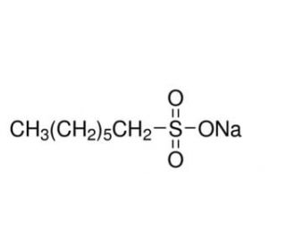 Sodium 1-heptanesulfonate (CAS 22767-50-6) - chemical structure image