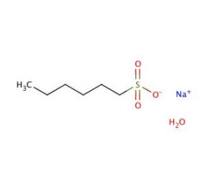Sodium 1-hexanesulfonate monohydrate (CAS 207300-91-2) - chemical structure image