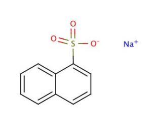 Sodium 1-naphthalenesulfonate (CAS 130-14-3) - chemical structure image