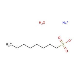 Sodium 1-octanesulfonate monohydrate (CAS 207596-29-0) - chemical structure image