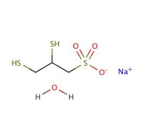 Sodium 2,3-dimercaptopropanesulfonate monohydrate (CAS 207233-91-8) - chemical structure image