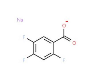 Sodium 2,4,5-trifluorobenzoate (CAS 522651-48-5) - chemical structure image