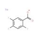 Sodium 2,4,5-trifluorobenzoate (CAS 522651-48-5) - chemical structure image