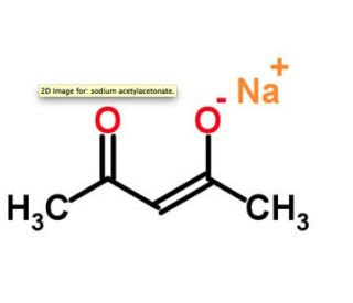 Sodium 2,4-pentanedionate (CAS 86891-03-4) - chemical structure image
