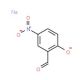 Sodium 2-formyl-4-nitrobenzenolate, 5-Nitrosalicylaldehyde sodium salt (CAS 58983-36-1) - chemical structure image