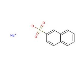 Sodium 2-naphthalenesulfonate (CAS 532-02-5) - chemical structure image