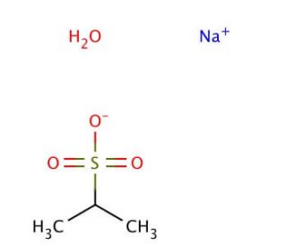 Sodium 2-propanesulfonate monohydrate (CAS 304851-99-8) - chemical structure image