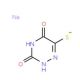 sodium 3,5-dioxo-2,3,4,5-tetrahydro-[1,2,4]triazine-6-thiolate (CAS 20029-35-0) - chemical structure image