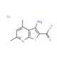 sodium 3-amino-4,6-dimethylthieno[2,3-b]pyridine-2-carboxylate (CAS 144254-93-3) - chemical structure image