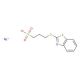 Sodium 3-(benzothiazol-2-ylthio)-1-propanesulfonate (CAS 49625-94-7) - chemical structure image