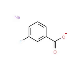 Sodium 3-fluorobenzoate (CAS 499-57-0) - chemical structure image