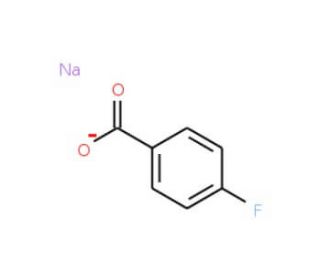 Sodium 4-fluorobenzoate (CAS 499-90-1) - chemical structure image