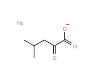 Sodium 4-methyl-2-oxovalerate (CAS 4502-00-5) - chemical structure image