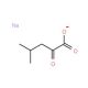 Sodium 4-methyl-2-oxovalerate (CAS 4502-00-5) - chemical structure image