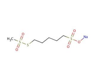 Sodium (5-Sulfonatopentyl)methanethiosulfonate (CAS 385398-80-1) - chemical structure image
