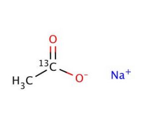 Sodium acetate-1-(13-C) (CAS 23424-28-4) - chemical structure image