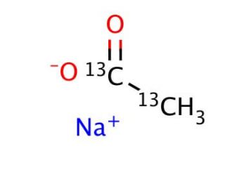 Sodium acetate-(13-C)2 (CAS 56374-56-2) - chemical structure image