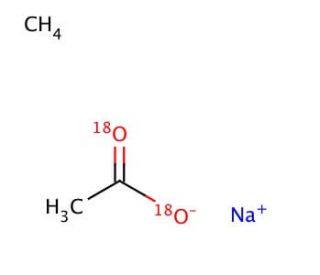 Sodium acetate-<sup>18</sup>O<sub>2</sub> (CAS 66012-98-4) - chemical structure image