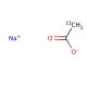 Sodium acetate-2-((13-C)) (CAS 13291-89-9) - chemical structure image