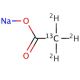 Sodium acetate-2-(13-C),d3 (CAS 85355-10-8) - chemical structure image