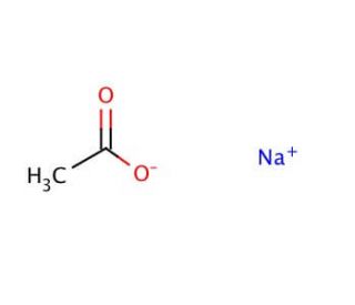 Sodium Acetate, Anhydrous (CAS 127-09-3) - chemical structure image