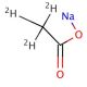 Sodium Acetate-D3 (CAS 39230-37-0) - chemical structure image