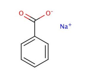Sodium benzoate (CAS 532-32-1) - chemical structure image