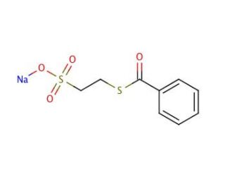 Sodium Benzoylthioethanesulfonate (CAS 117845-84-8) - chemical structure image