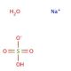 Sodium bisulfate monohydrate (CAS 10034-88-5) - chemical structure image