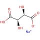 Sodium bitartrate monohydrate (CAS 6131-98-2) - chemical structure image