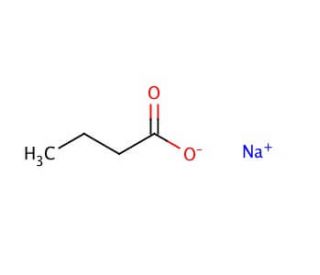 Sodium Butyrate (CAS 156-54-7) - chemical structure image 