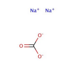 Sodium carbonate, anhydrous (CAS 497-19-8) - chemical structure image