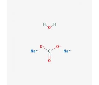Sodium carbonate monohydrate (CAS 5968-11-6) - chemical structure image