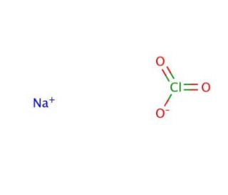 Sodium chlorate (CAS 7775-09-9) - chemical structure image