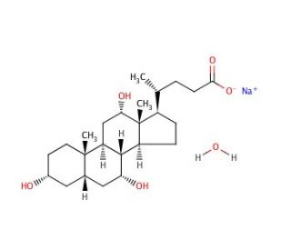 Sodium cholate (CAS 361-09-1) - chemical structure image