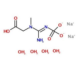 Sodium creatine phosphate dibasic tetrahydrate (CAS 922-32-7) - chemical structure image
