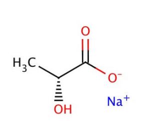 Sodium D-lactate (CAS 920-49-0) - chemical structure image