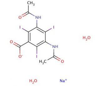 Sodium diatrizoate - chemical structure image