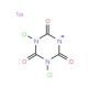 Sodium dichloroisocyanurate (CAS 2893-78-9) - chemical structure image