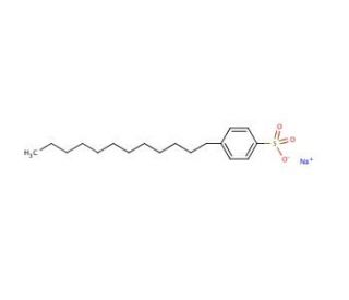 Sodium dodecylbenzenesulfonate (CAS 25155-30-0) - chemical structure image