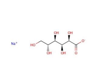 Sodium gluconate (CAS 527-07-1) - chemical structure image