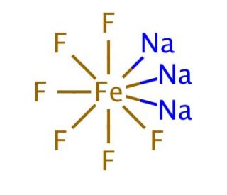 Sodium hexafluoroferrate(III) (CAS 20955-11-7) - chemical structure image