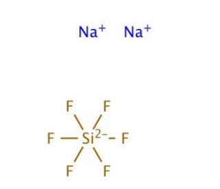 Sodium hexafluorosilicate (CAS 16893-85-9) - chemical structure image