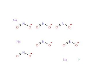 Sodium hexanitroiridate(III) (CAS 94022-51-2) - chemical structure image