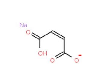Sodium hydrogen fumarate (CAS 5873-57-4) - chemical structure image
