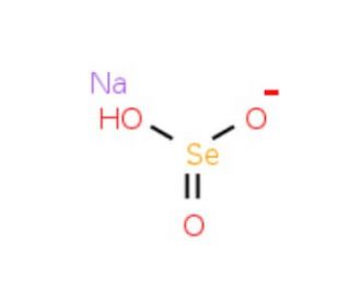 Sodium hydrogen selenite (CAS 7782-82-3) - chemical structure image