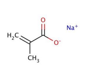 Sodium methacrylate (CAS 5536-61-8) - chemical structure image